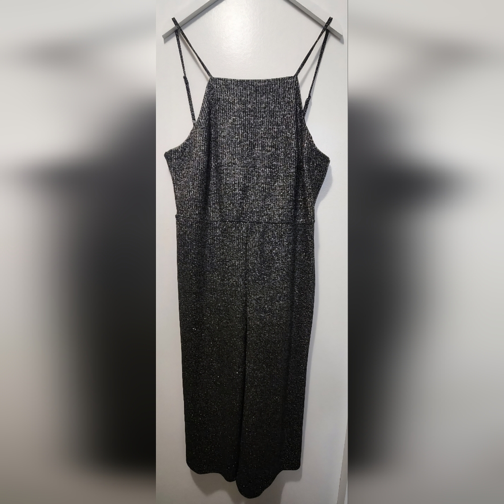 Wild Fable Sparkly Black Jumpsuit (Size XXL)